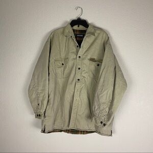 Wolverine Button Up Fleece Lined Shirt Mens XL